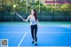 See the beautiful young girl showing off her body on the tennis court with tight clothes (33 pictures) P7 No.d9f79a